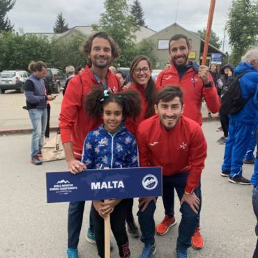 Top Maltese mountain runners in action at the 35th World Mountain Running Championships in Patagonia, Argentina